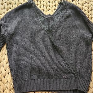 Hollister Charcoal Knit Sweater